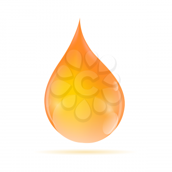 Oil Orange Drop  Vector Illustration, EPS 10