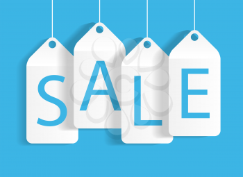 Sale Banner with Place for Your Text. Vector Illustration.