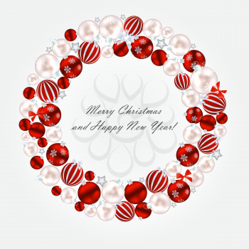 Abstract Beauty Christmas and New Year Background. Vector Illustration. EPS10