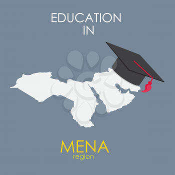 Business School Education in Mena Region Concept Vector Illustration EPS10