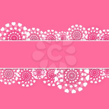 Abstract Heart Flower Background Vector Illustration EPS10