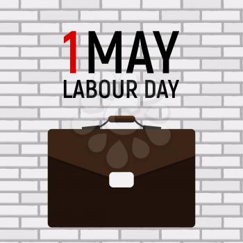 1 May Labour Day Poster or Banner. Vector Illustration EPS10