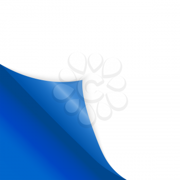 Pattern of bent corner for free filling of blue color. Vector Illustration. EPS10