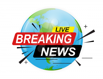 Live Breaking News Abstract Background Vector Illustration EPS10