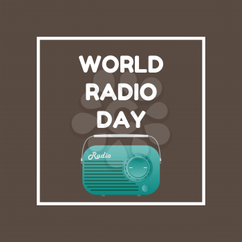 World Radio Day Background Vector Illustration EPS10