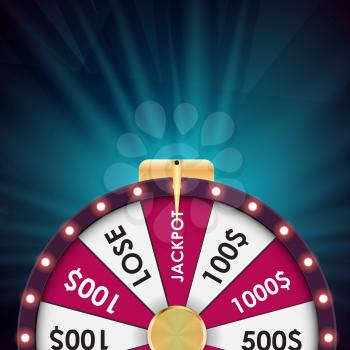 Wheel of Fortune, Lucky background. Vector Illustration EPS10
