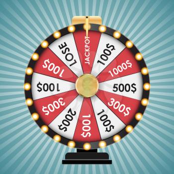 Wheel of Fortune, Lucky Icon. Vector Illustration EPS10
