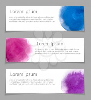 Abstract Web Banner Template Image.  Vector Illustration. Eps 10