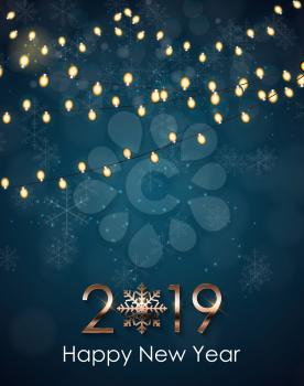 2019 New Year Background. Vector Illustration EPS10