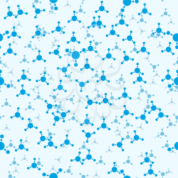 Molecules seamless background, 2d illustration, vector, eps 8