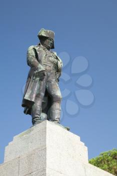 Statue of Napoleon Bonaparte as First imperator of France, Ajaccio, island of Corsica