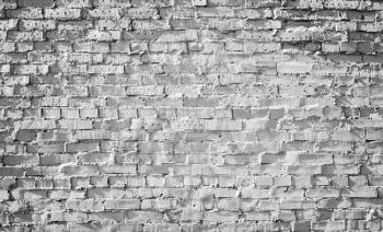 Old white brick wall, detailed background photo texture