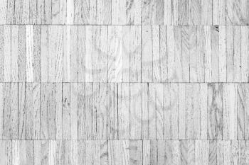 White floor made of wooden planks. Flat background photo texture
