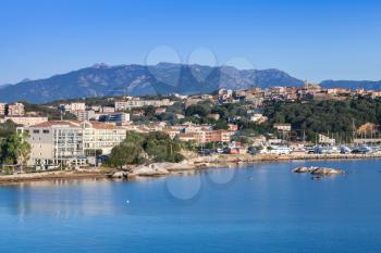 Corsica island, France. Porto-Vecchio in summer, coastal landscape