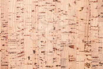 Flat cork plank, background photo texture