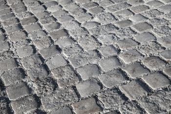 Dark gray stone urban floor pavement, background photo texture