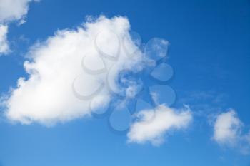 Blue sky and white clouds, abstract nature background photo texture