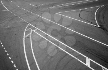 Abstract city asphalt road crossing background