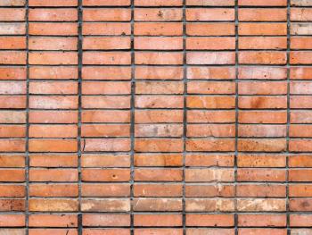 Seamless old red brick wall background photo texture