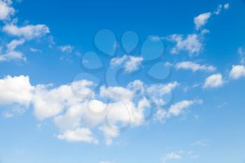 Blue sky with white altocumulus clouds, abstract nature background photo texture