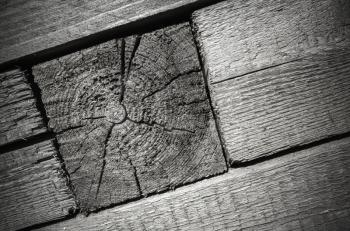 Vintage weathered dark gray wooden wall details, background photo texture