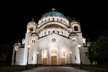 The Cathedral of Saint Sava - is the largest Orthodox church in the world