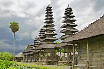 BALI, INDONESIA - FEBRUARY 26: Beautiful Pura Taman Ayun Bali temple build in traditional architecture style on February, 26, 2011, Bali, Indonesia