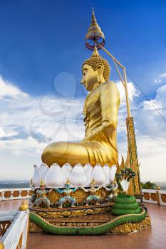 Buddha statue with beautysky background