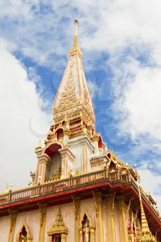 Tower of Golden temple, Thailand