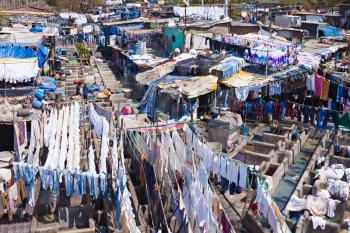 Dhobi Ghat is a well known open air laundromat in Mumbai, India