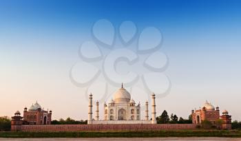 Taj Mahal at the sunset, Agra, India