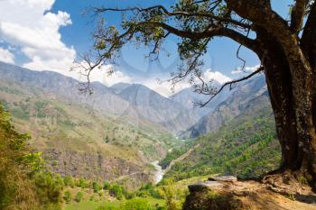 Beautiful landscape in Himalayas, Annapurna area, Nepal