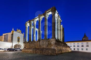 The Roman Temple of Evora (Templo romano de Evora), also referred to as the Templo de Diana is an ancient temple in the Portuguese city of Evora 