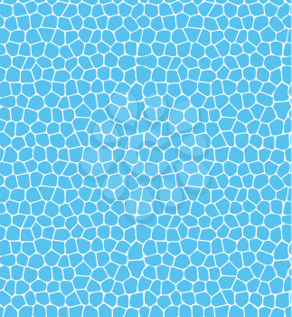 Summer seamless water pattern isolated on blue background
