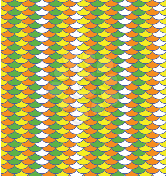 Seamless bright abstract scale pattern