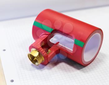 Prepared fitting of polymer pipeline