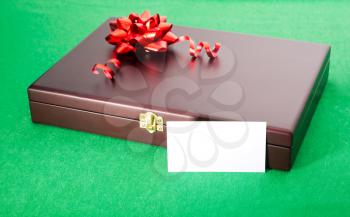 Gift box and blank card