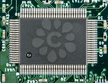 Computer electronic chip. Use for background or texture