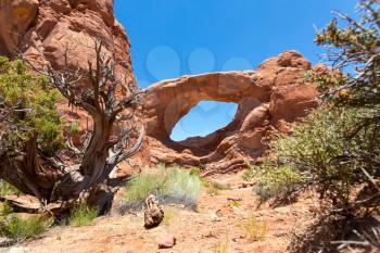 Landscape Arch in Arches National Park in Utah, USA