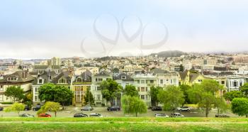 Urban architecture with skyline view in San Francisco USA