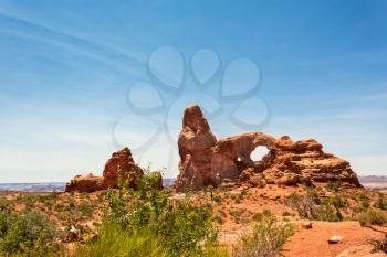 Landscape Arch in Arches National Park in Utah, USA
