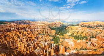 Top view on Bryce Canyon National Park with skyline, Utah, USA