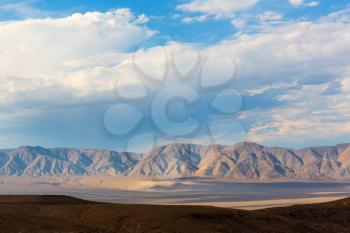 Mountains of Death Valley at cloudy day, National Park, California, USA