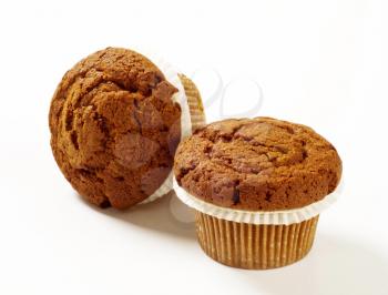 Studio shot of two muffins