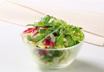 Bowl of fresh green salad