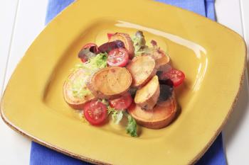 Vegetarian appetizer or side dish - Sweet potato salad