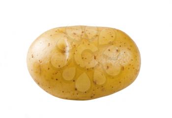 Closeup of a raw potato