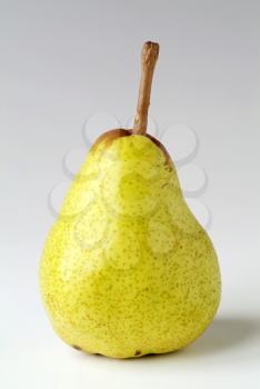 Sudio shot of a single ripe pear  