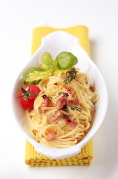 Italian pasta dish - Spaghetti alla carbonara