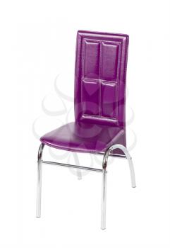 Contemporary high backrest dining chair - isolated